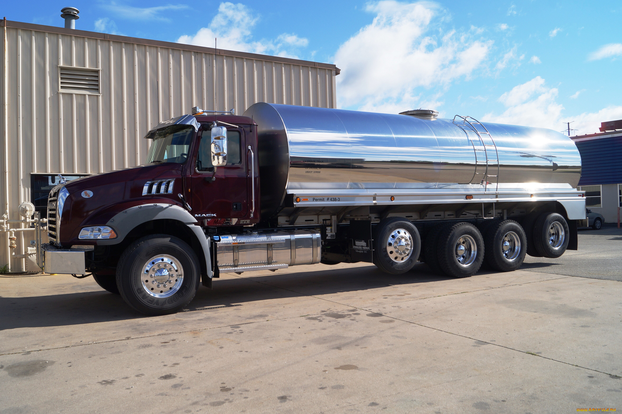 2012, mack, milk, truck, model, gu813, автомобили, mack, грузовик, тяжёлый