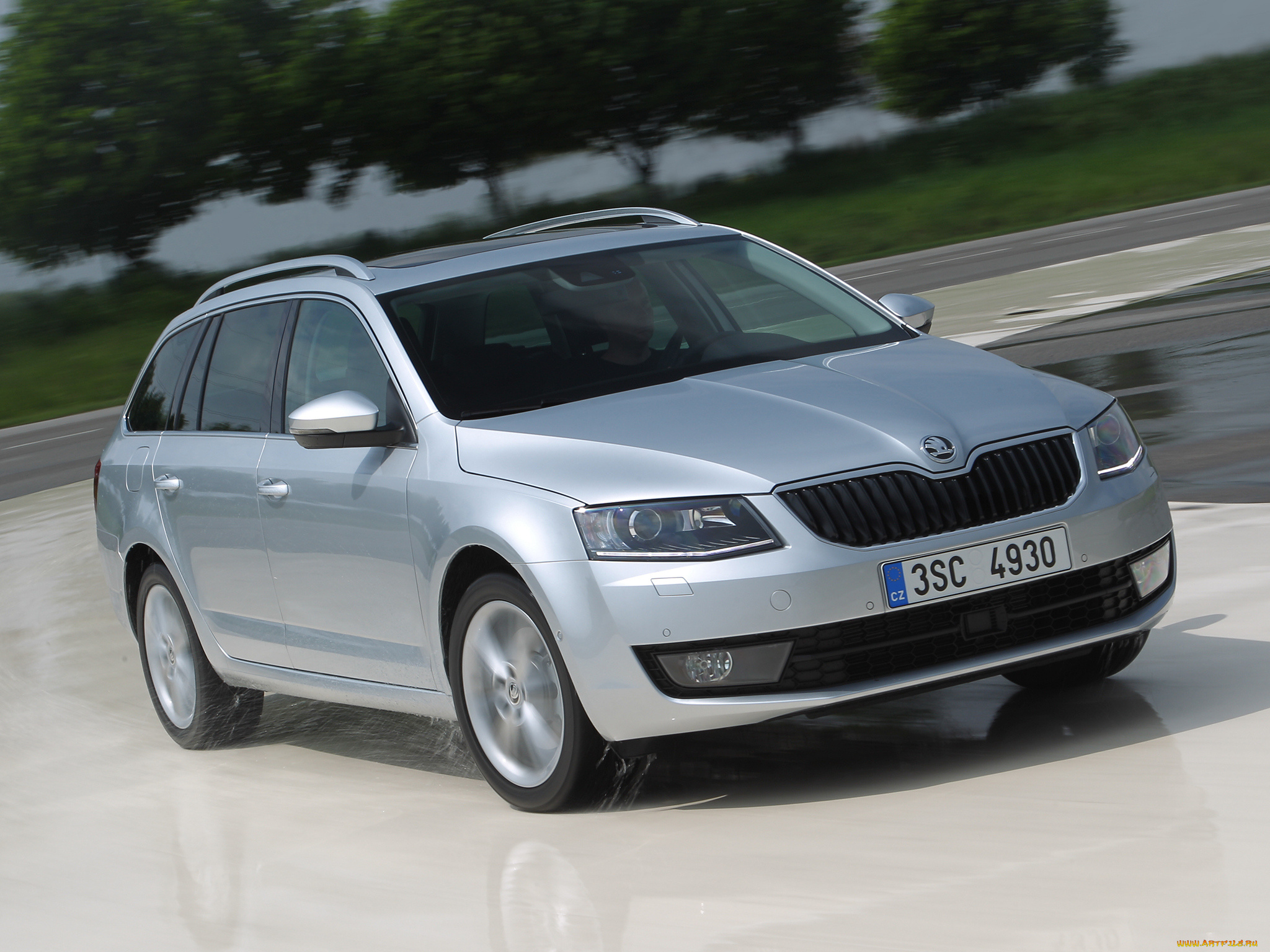 автомобили, skoda, octavia, combi, 4x4, 5e, светлый