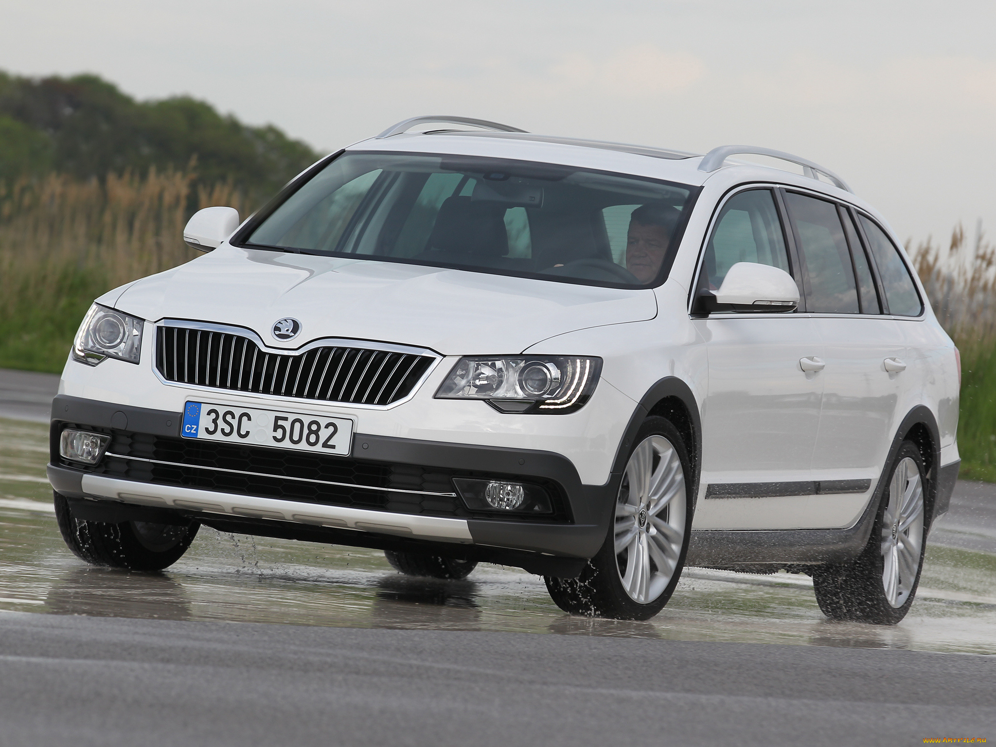 автомобили, skoda, octavia, combi, 4x4, 5e, светлый