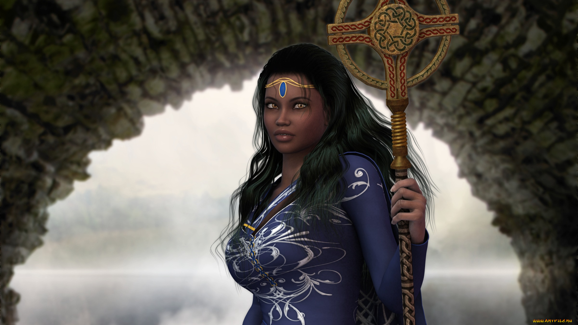 3д, графика, люди, , people, шест, фон, взгляд, девушка