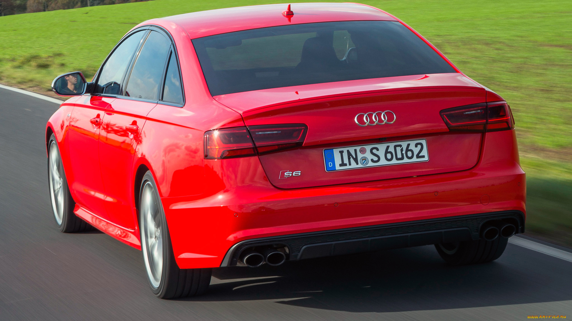 автомобили, audi, s6, красный, 2014г, 4g-c7, sedan