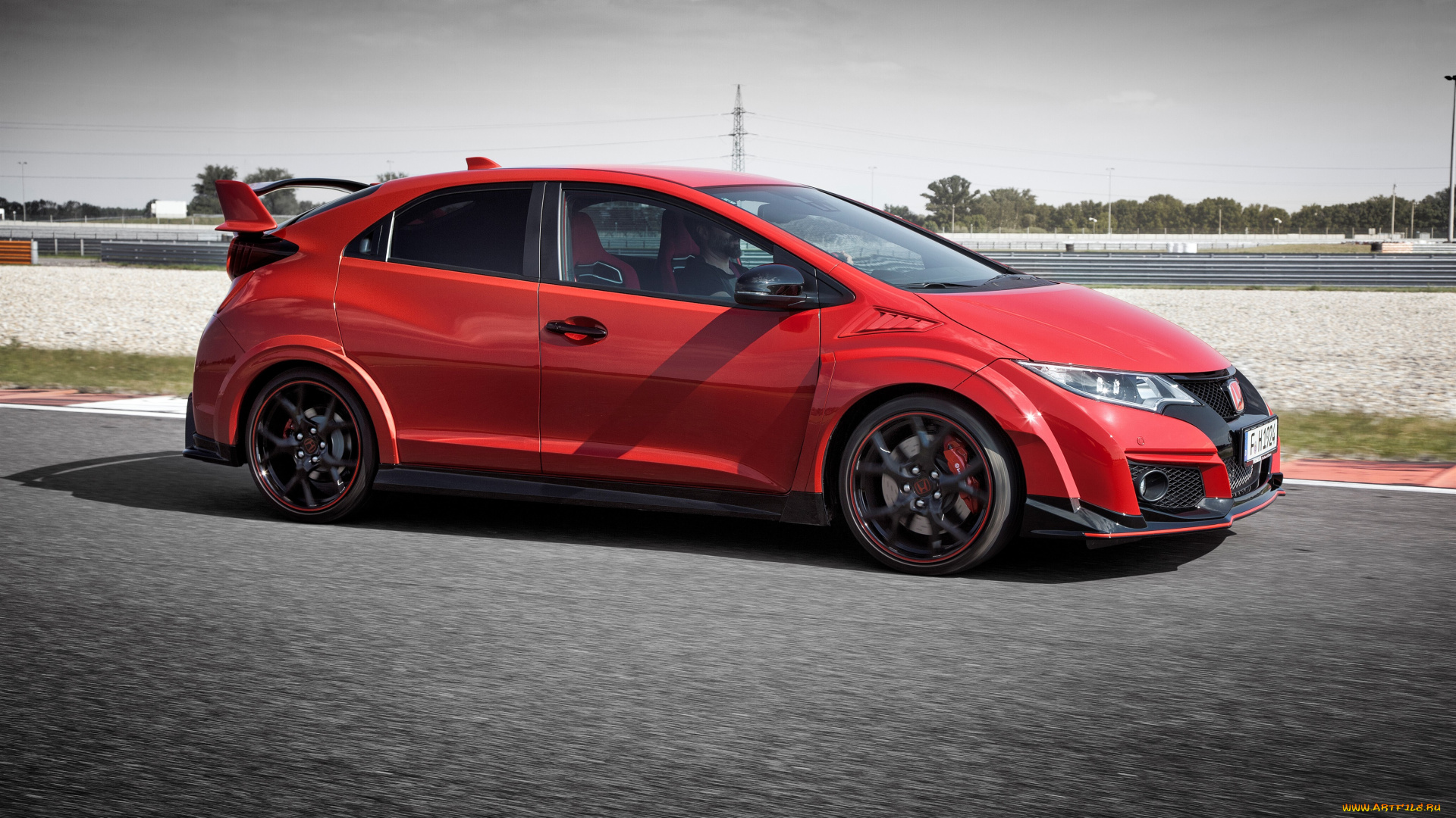 автомобили, honda, civic, type, r, 2015г, красный