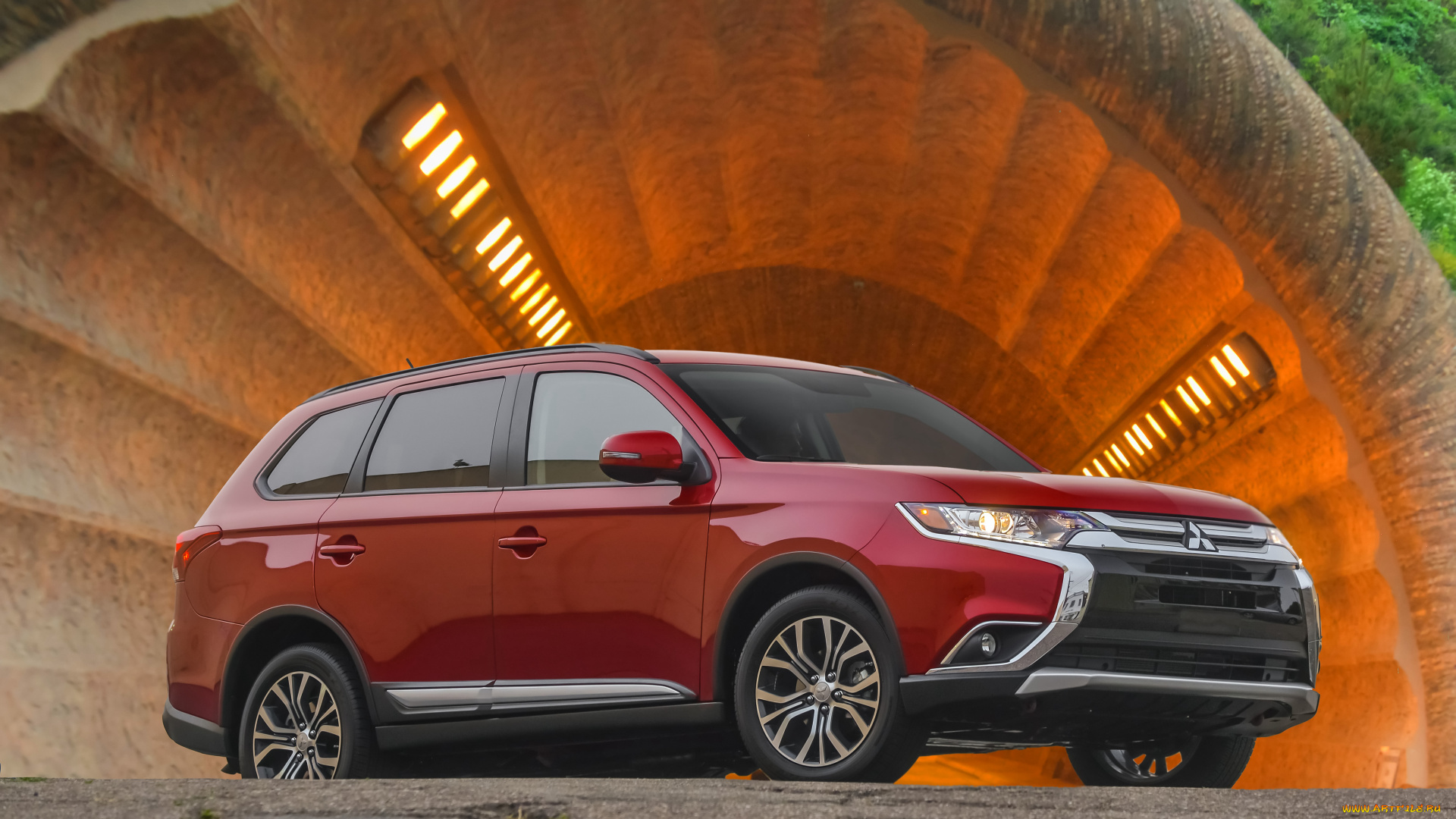 автомобили, mitsubishi, us-spec, outlander, 2016г, красный