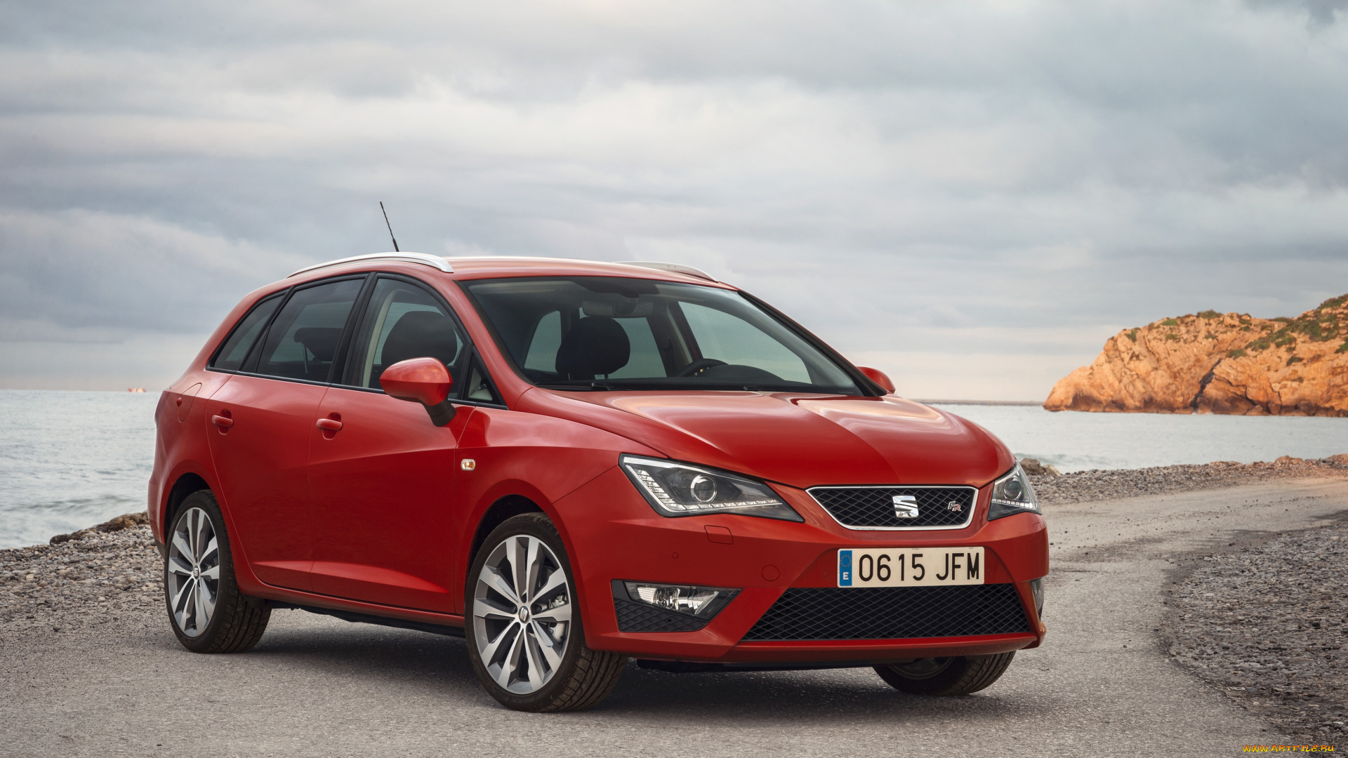 автомобили, seat, 2015г, красный, st, fr, ibiza
