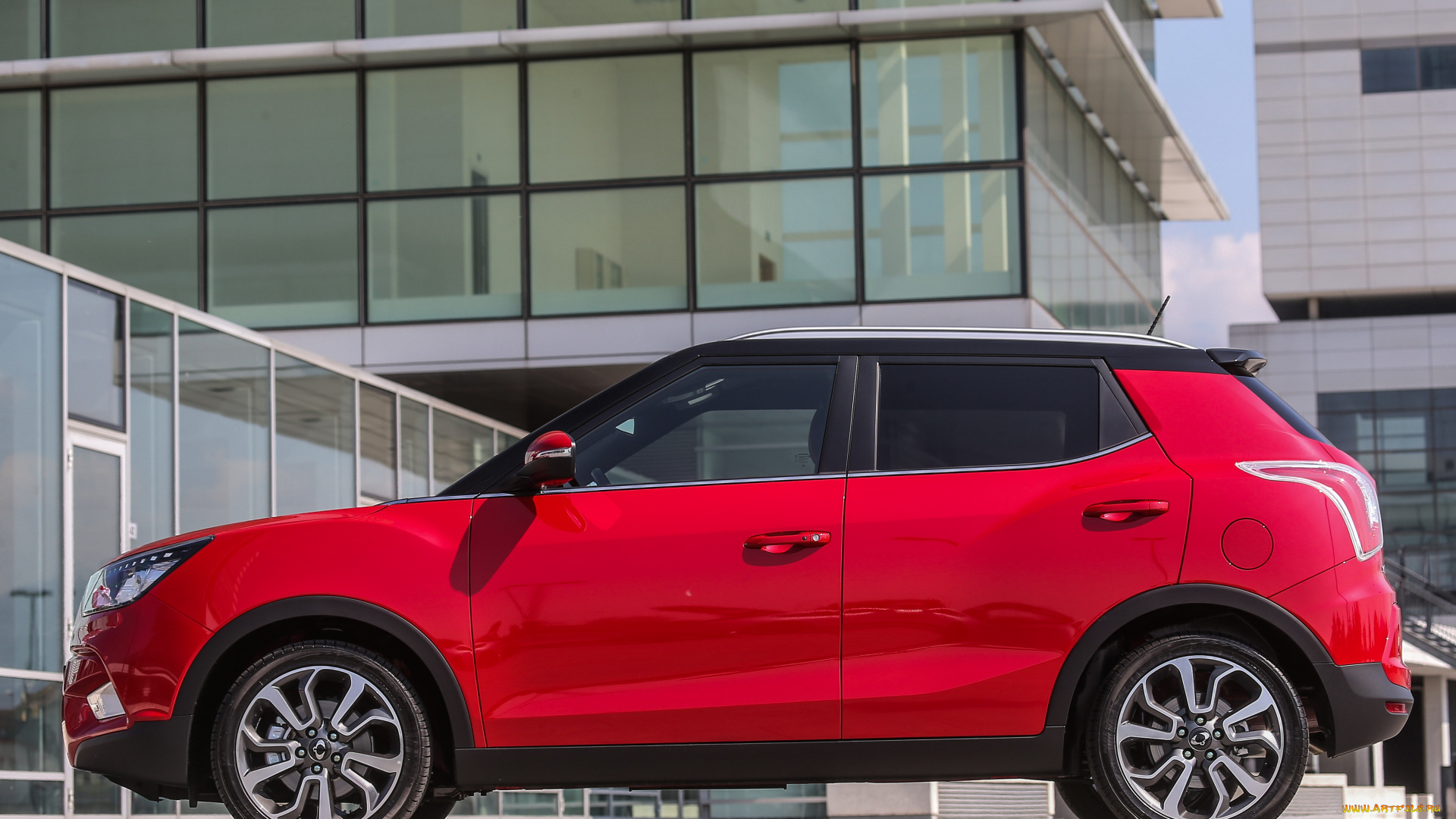 автомобили, ssang, yong, tivoli, 2015г, ssangyong, красный