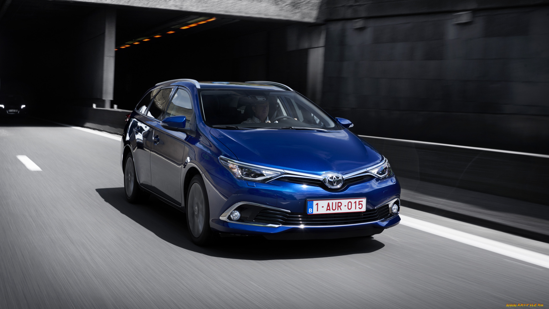 автомобили, toyota, sports, 2015г, синий, tourer, auris