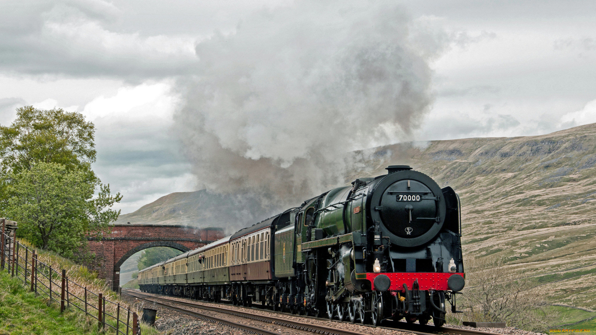 техника, паровозы, дорога, рельсы, паровоз, железная