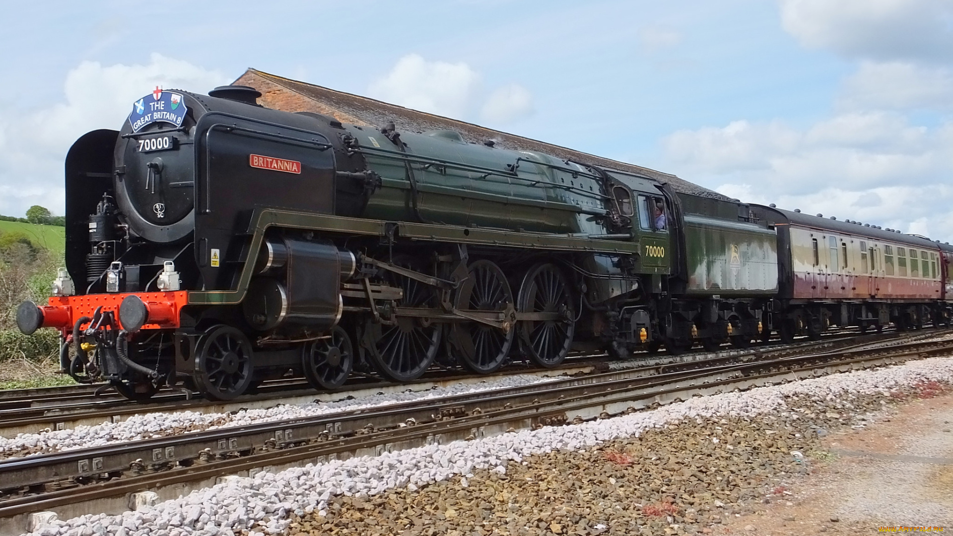 техника, паровозы, дорога, рельсы, паровоз, железная