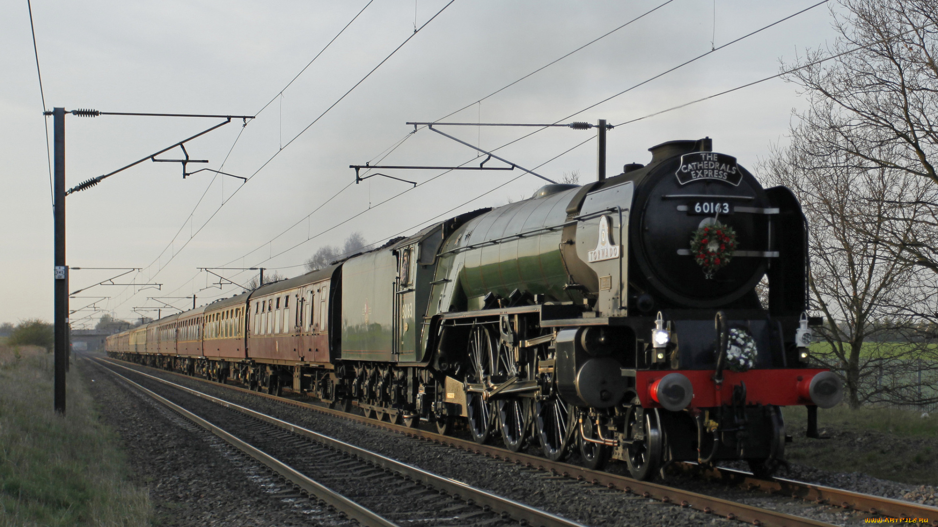 техника, паровозы, дорога, рельсы, паровоз, железная