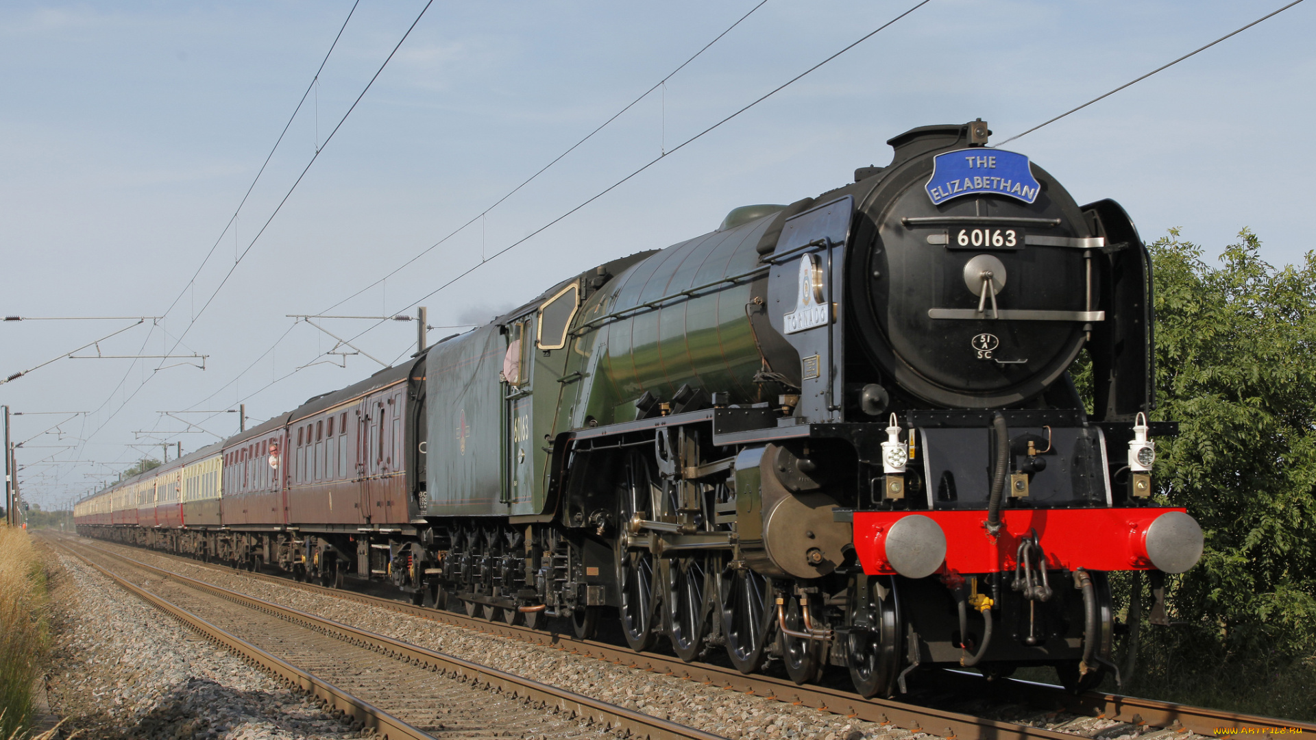 техника, паровозы, дорога, рельсы, паровоз, железная