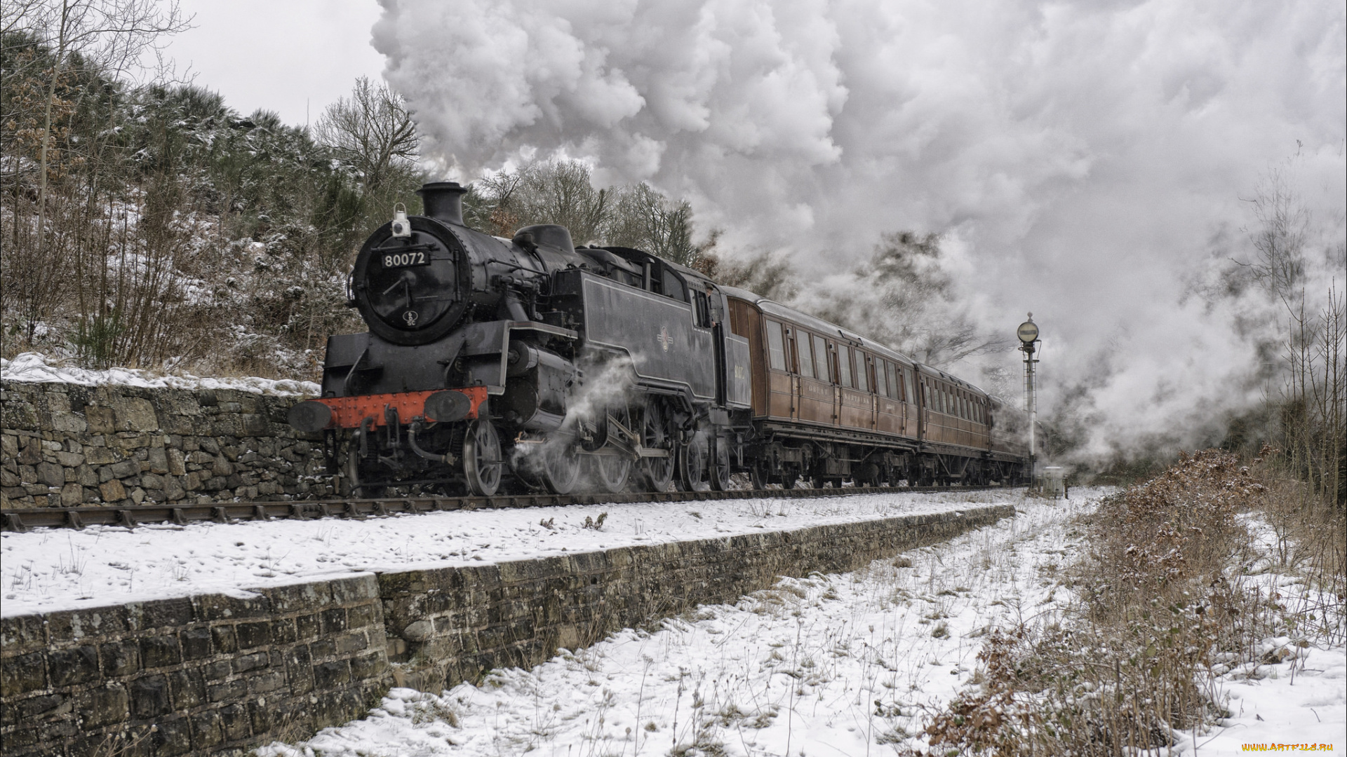 техника, паровозы, дорога, железная, паровоз, рельсы