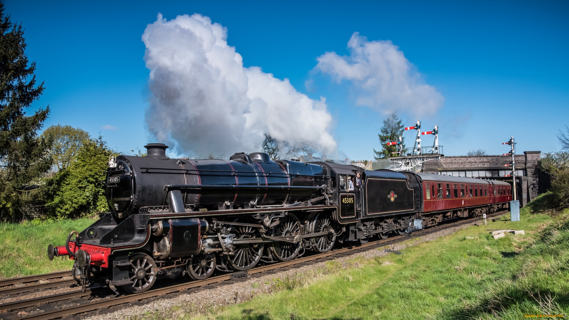 техника, паровозы, паровоз, рельсы, дорога, железная