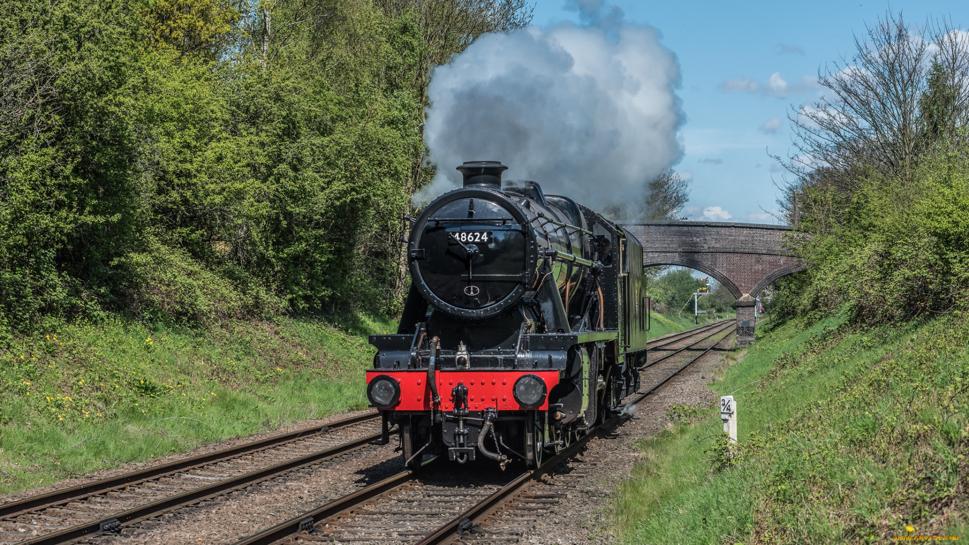 техника, паровозы, паровоз, рельсы, дорога, железная