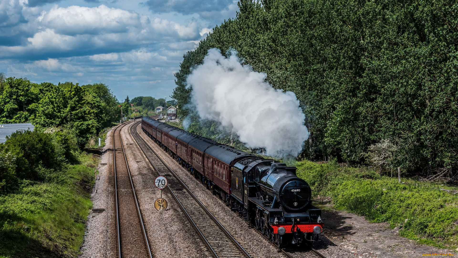 техника, паровозы, паровоз, рельсы, дорога, железная