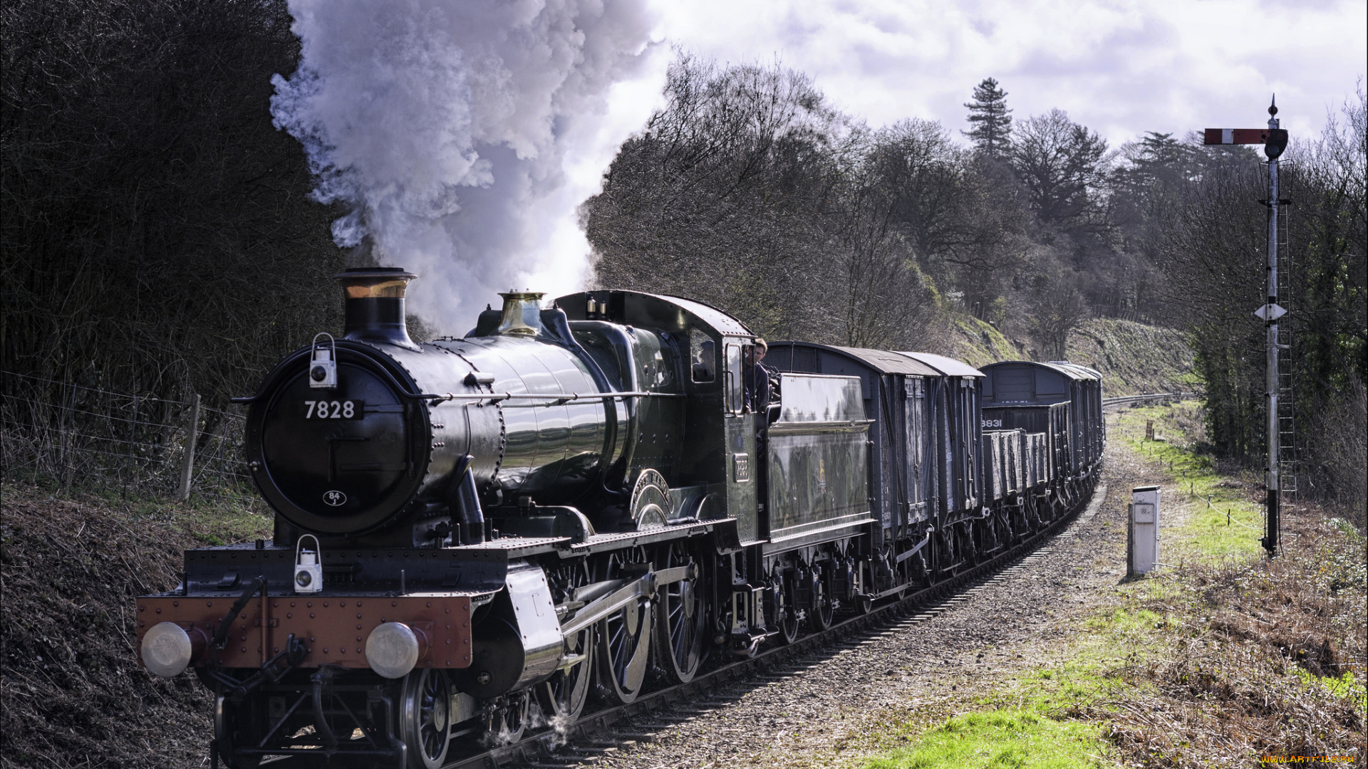 техника, паровозы, паровоз, рельсы, дорога, железная