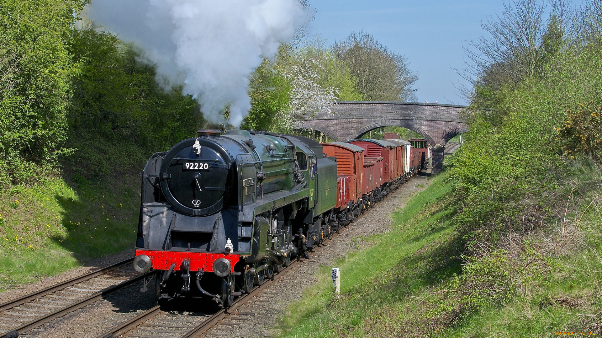 техника, паровозы, паровоз, рельсы, железная, дорога