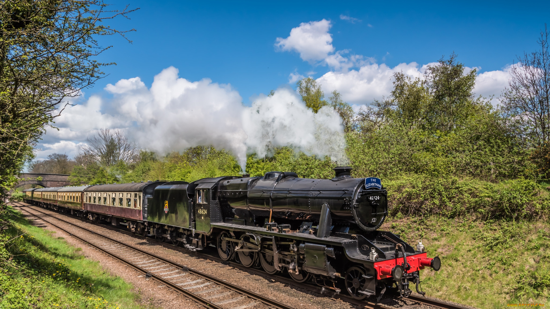 техника, паровозы, паровоз, железная, рельсы, дорога