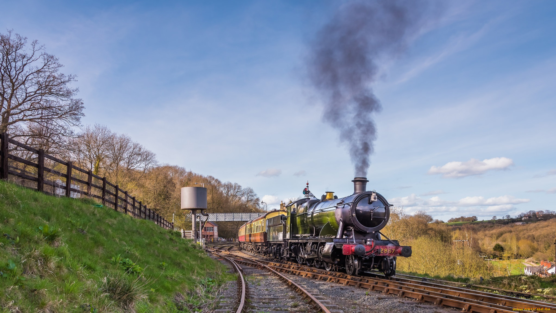 техника, паровозы, рельсы, паровоз, дорога, железная