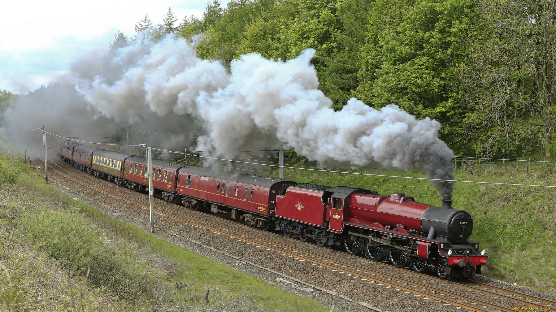 техника, паровозы, рельсы, паровоз, дорога, железная