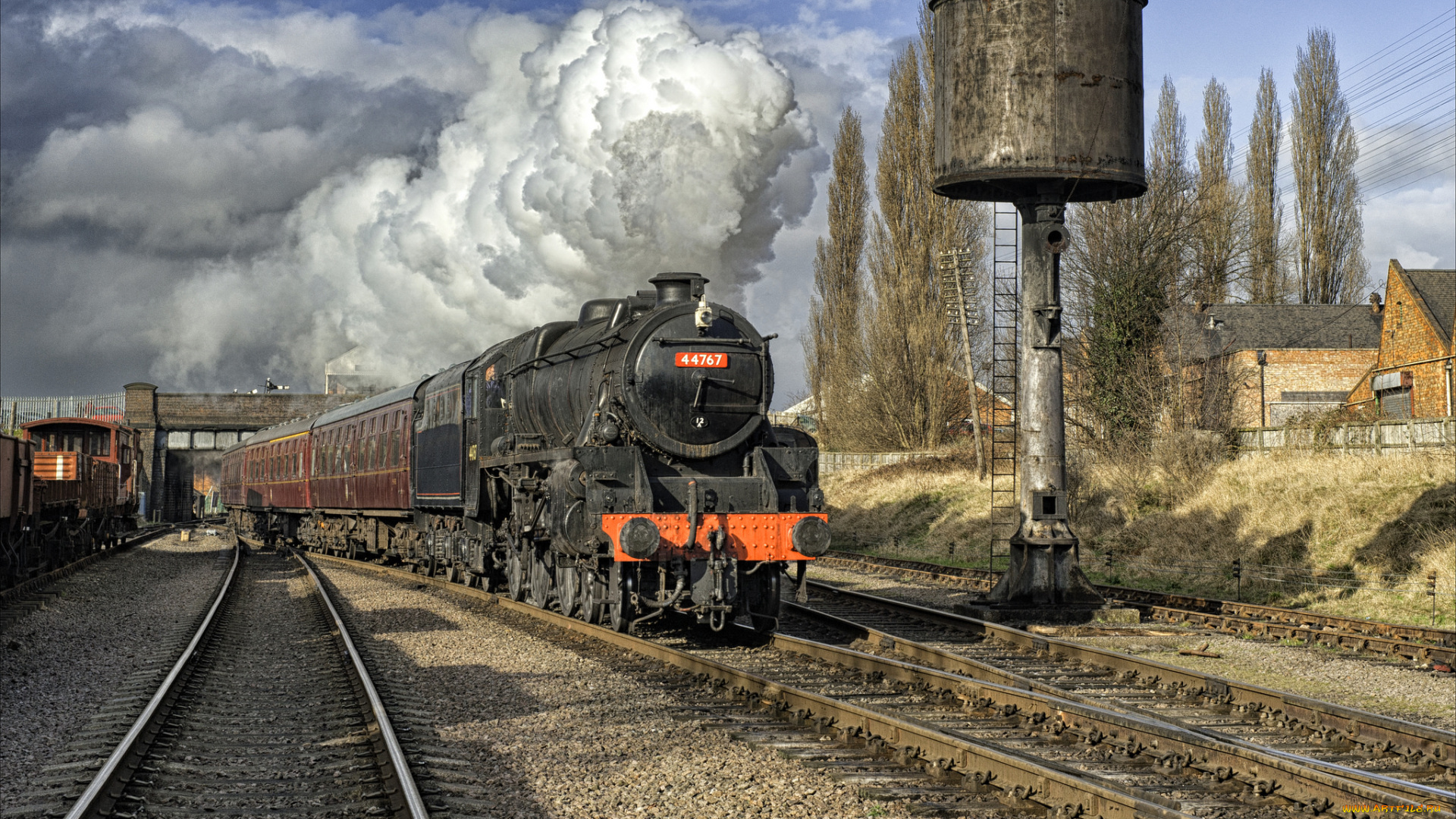 техника, паровозы, рельсы, паровоз, дорога, железная