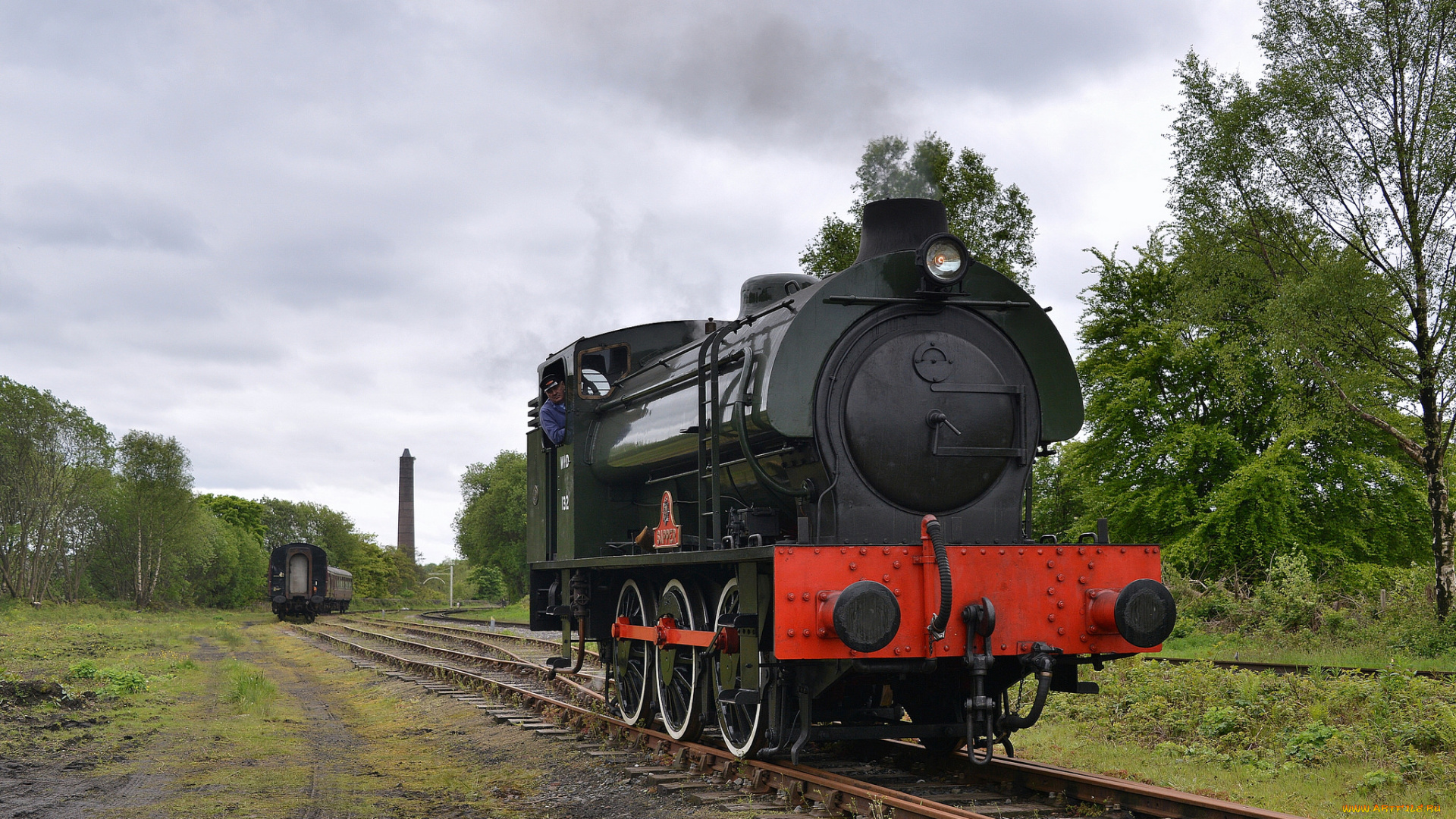 техника, паровозы, рельсы, железная, дорога, паровоз