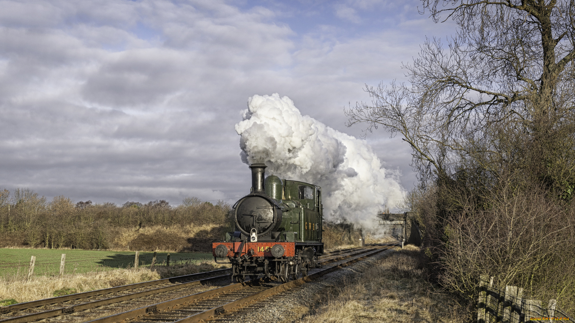 техника, паровозы, рельсы, железная, дорога, паровоз
