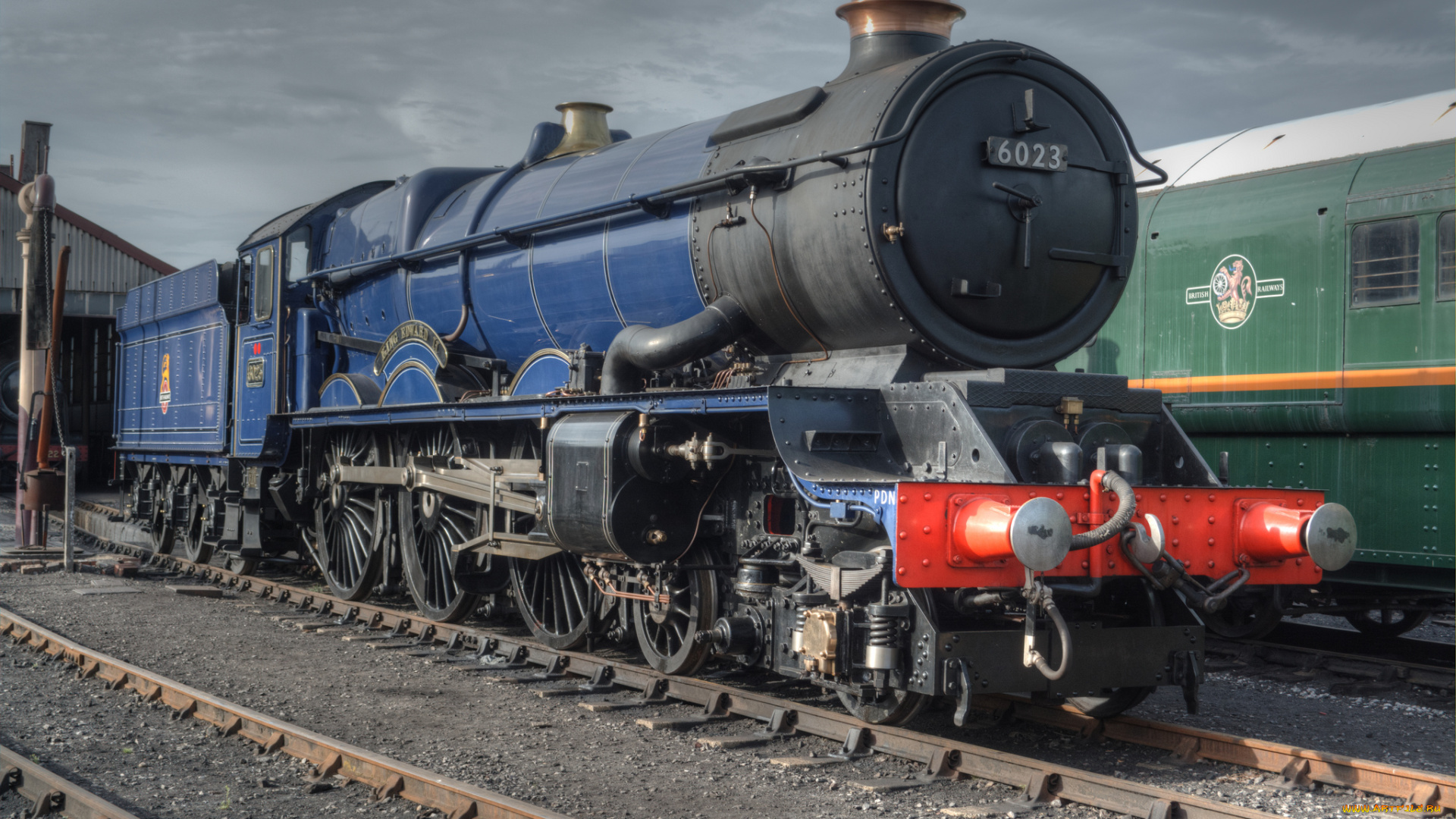 техника, паровозы, железная, дорога, паровоз, рельсы