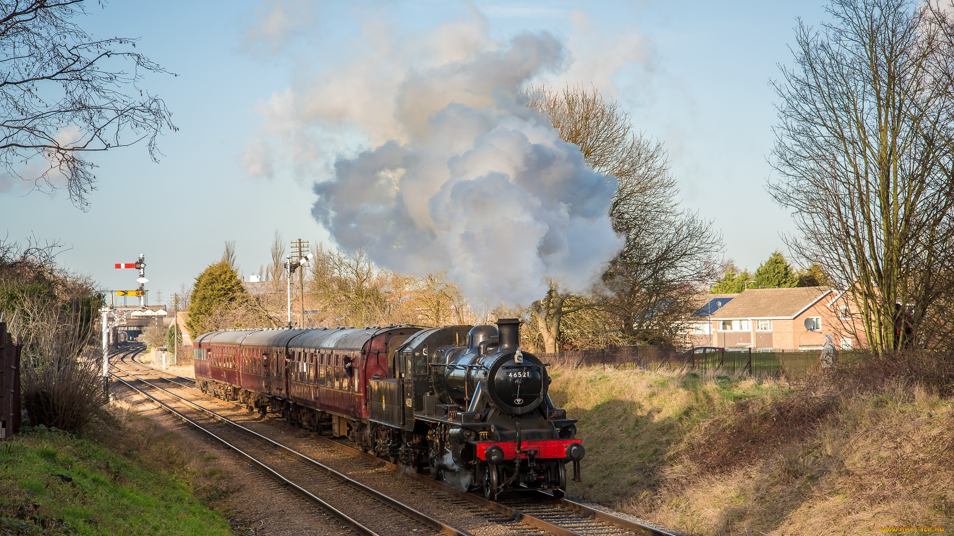 техника, паровозы, железная, паровоз, рельсы, дорога
