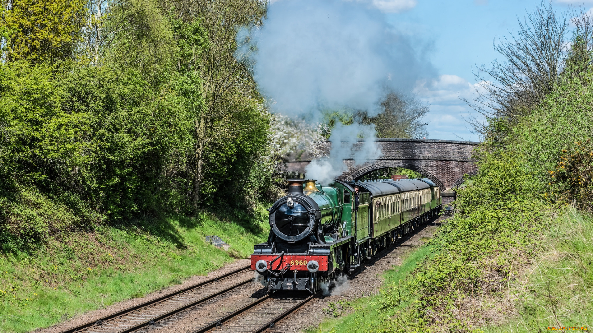 техника, паровозы, железная, паровоз, рельсы, дорога