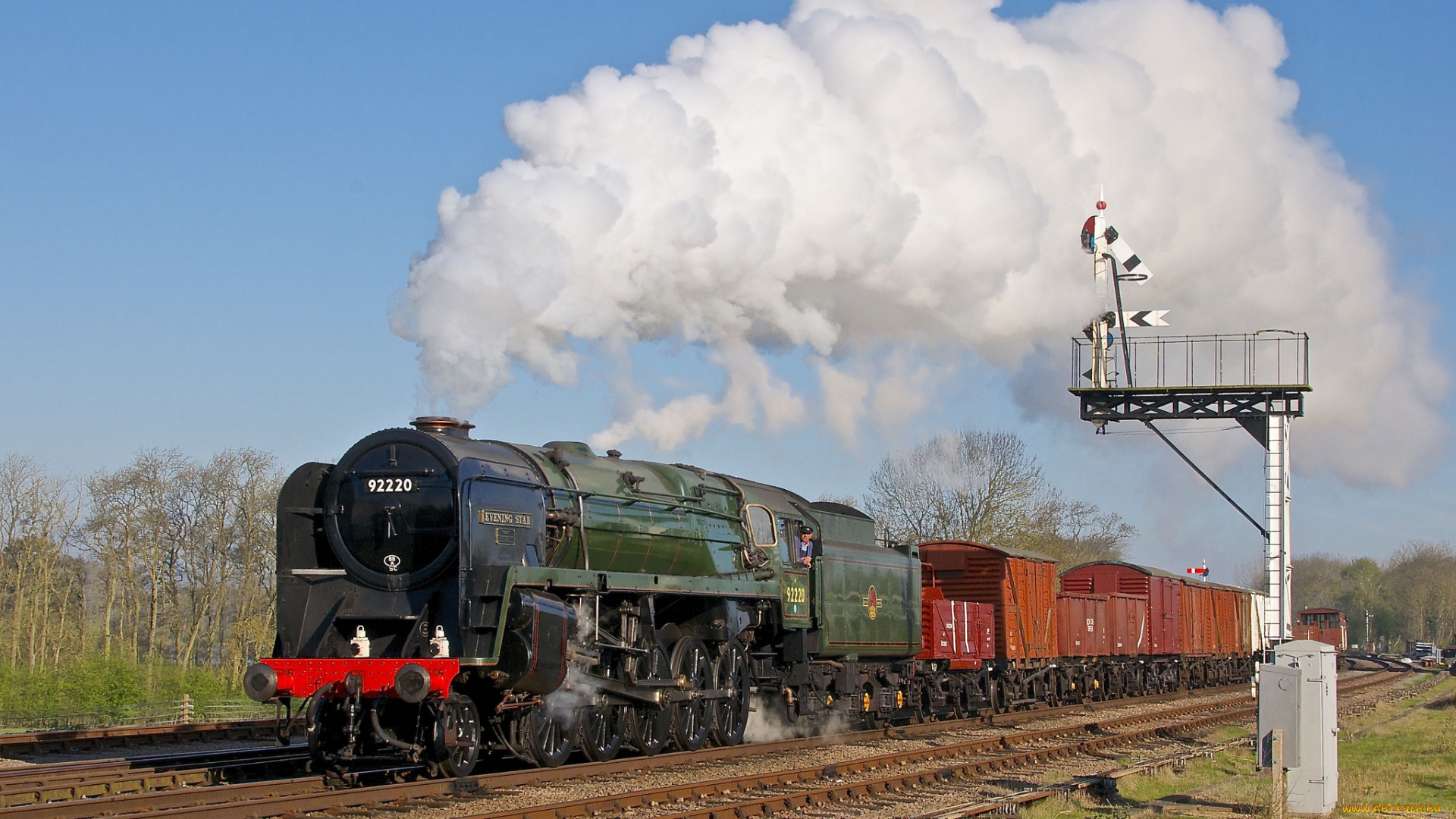 техника, паровозы, железная, рельсы, паровоз, дорога