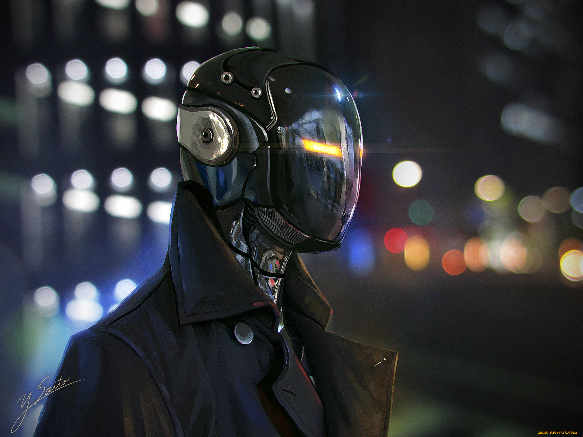 фэнтези, роботы, , киборги, , механизмы, sci-fi, арт, upscale, yoshinobu, saito, yonyon76, киборг, фантастика