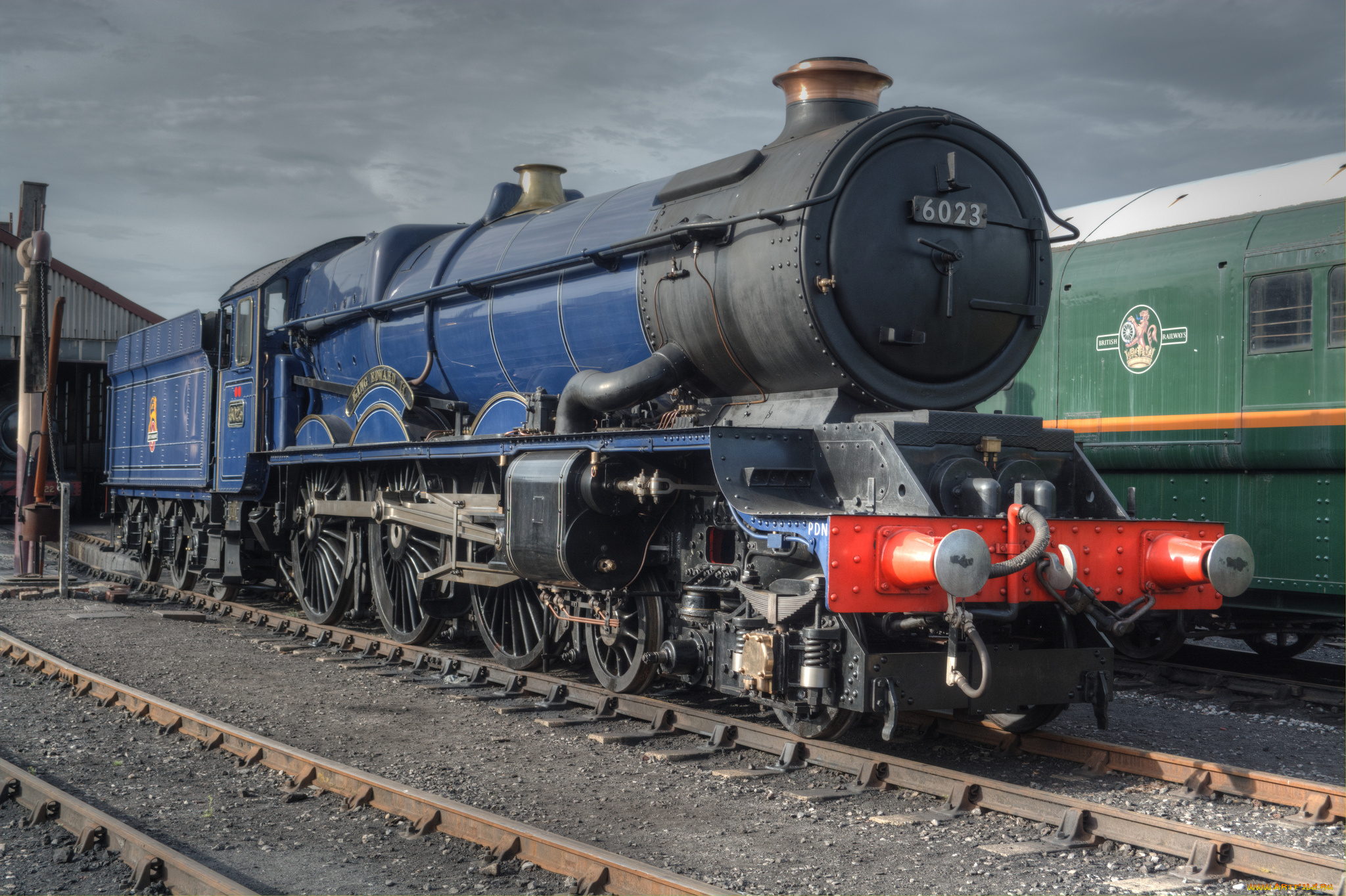 техника, паровозы, железная, дорога, паровоз, рельсы