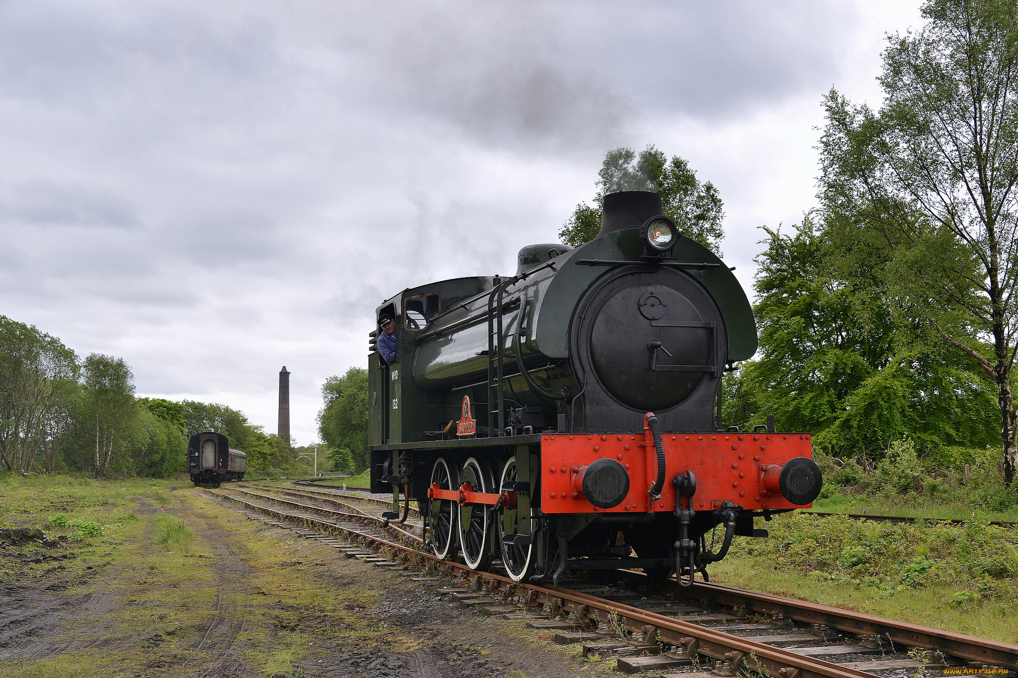 техника, паровозы, рельсы, железная, дорога, паровоз