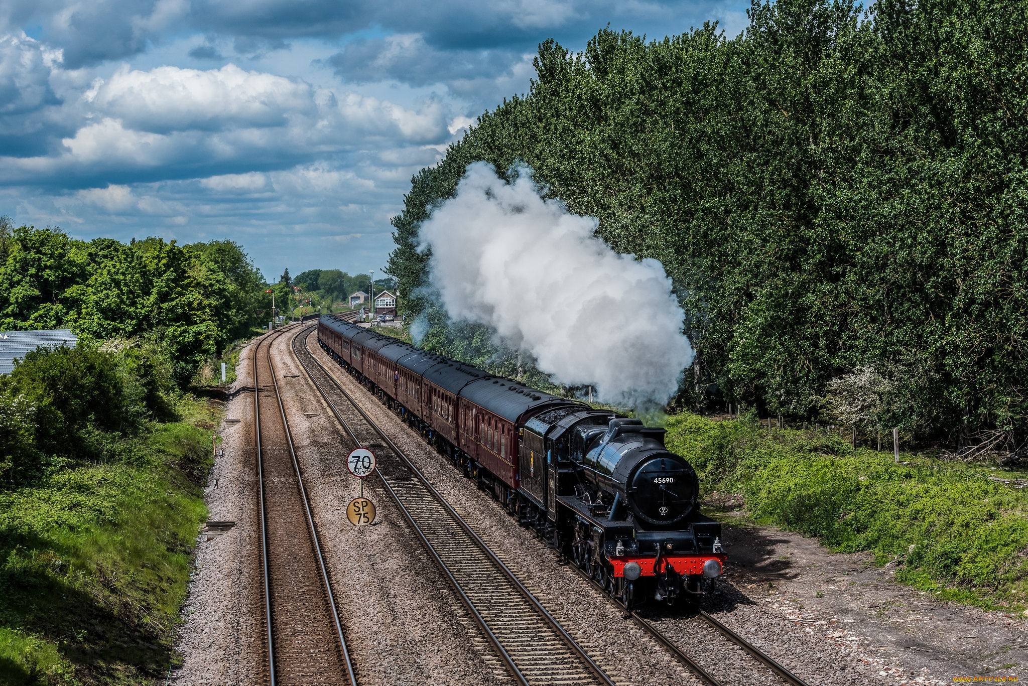 техника, паровозы, паровоз, рельсы, дорога, железная