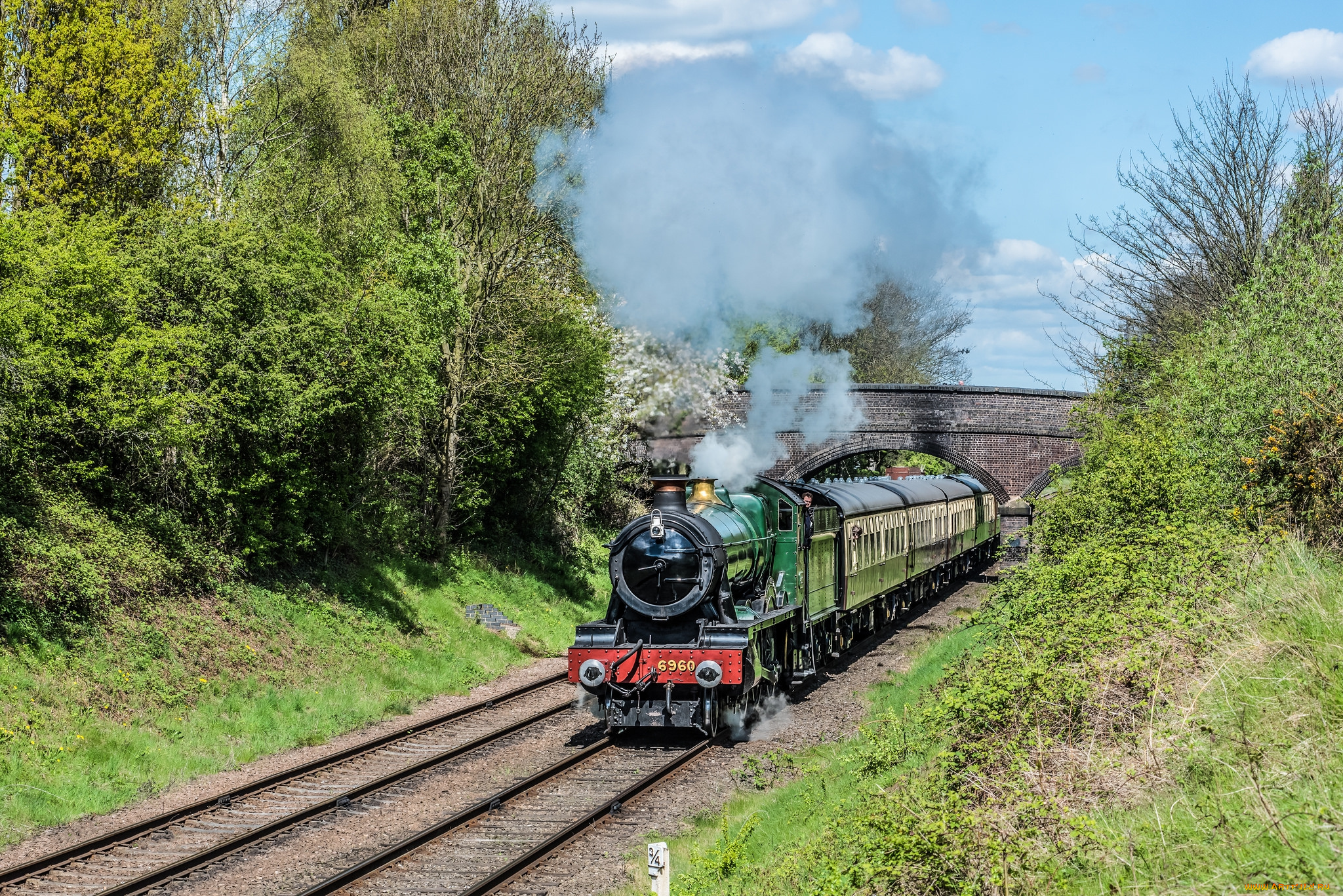 техника, паровозы, железная, паровоз, рельсы, дорога