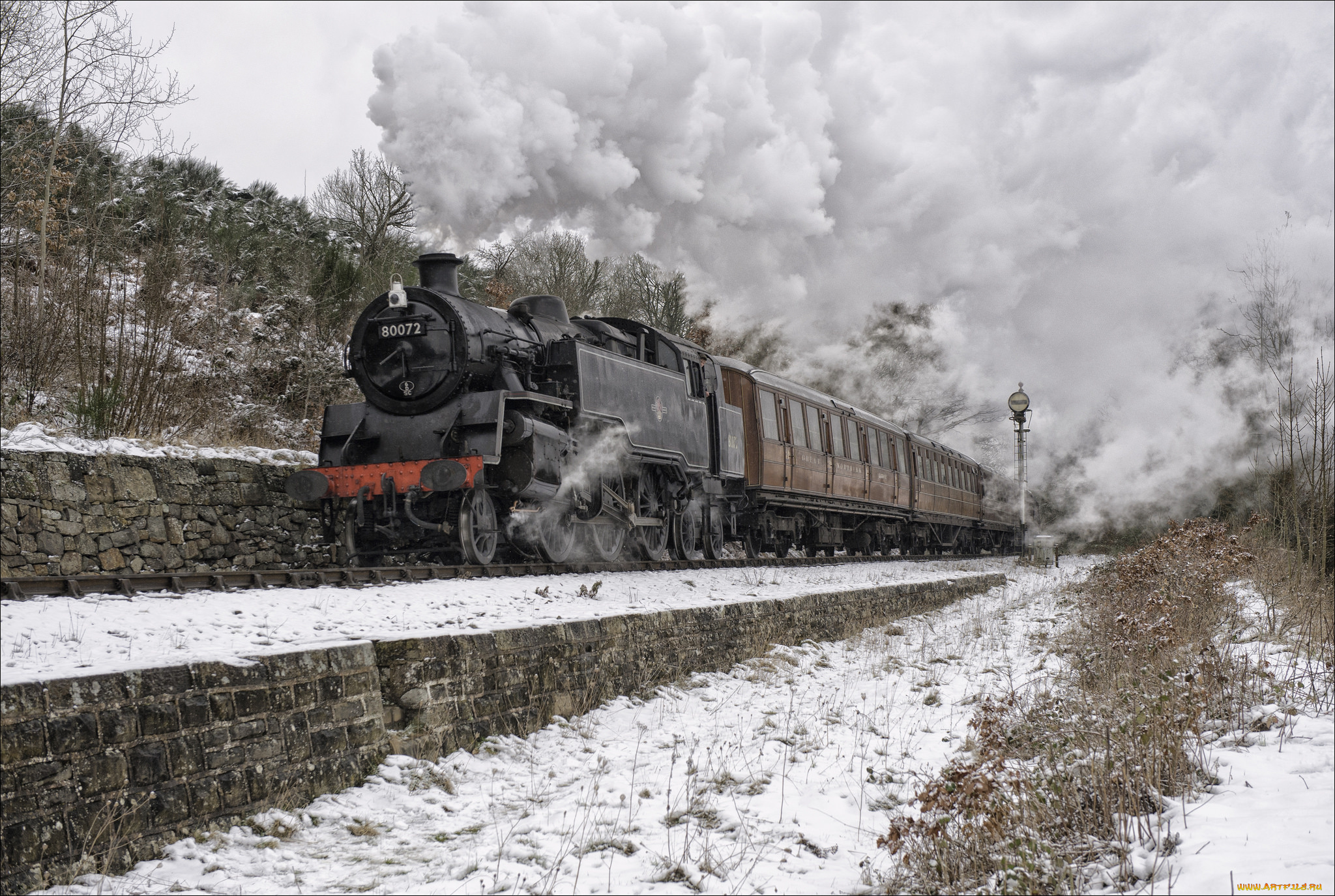 техника, паровозы, дорога, железная, паровоз, рельсы