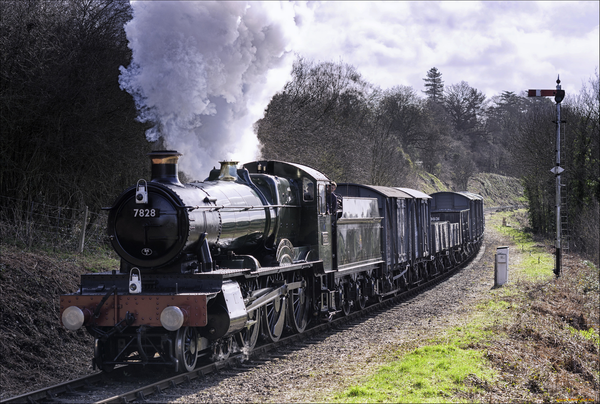 техника, паровозы, паровоз, рельсы, дорога, железная