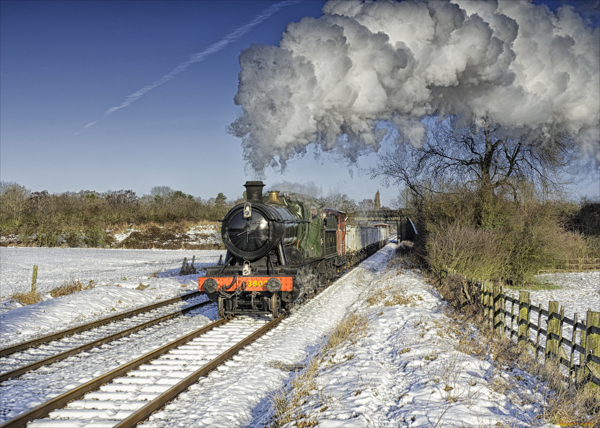 техника, паровозы, железная, паровоз, рельсы, дорога