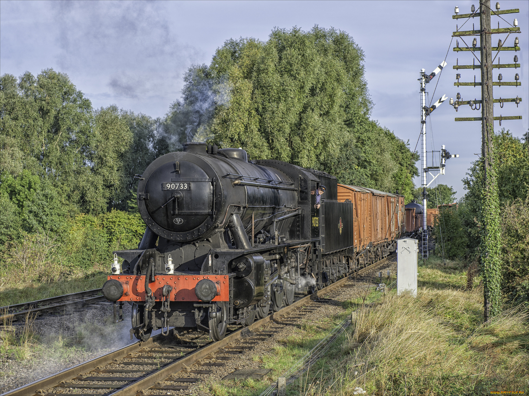 техника, паровозы, паровоз, дорога, рельсы, железная