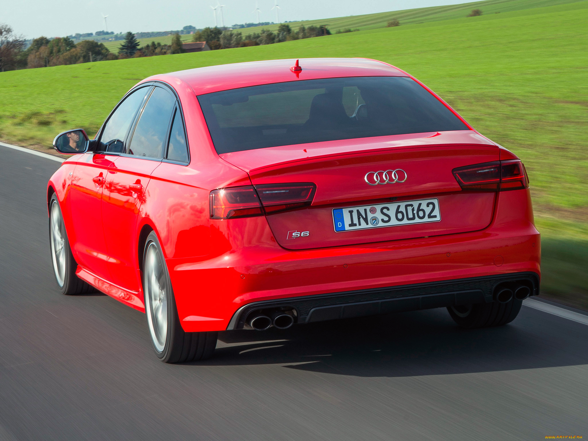 автомобили, audi, s6, красный, 2014г, 4g-c7, sedan