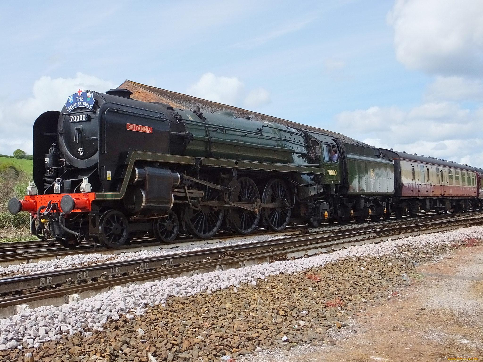 техника, паровозы, дорога, рельсы, паровоз, железная