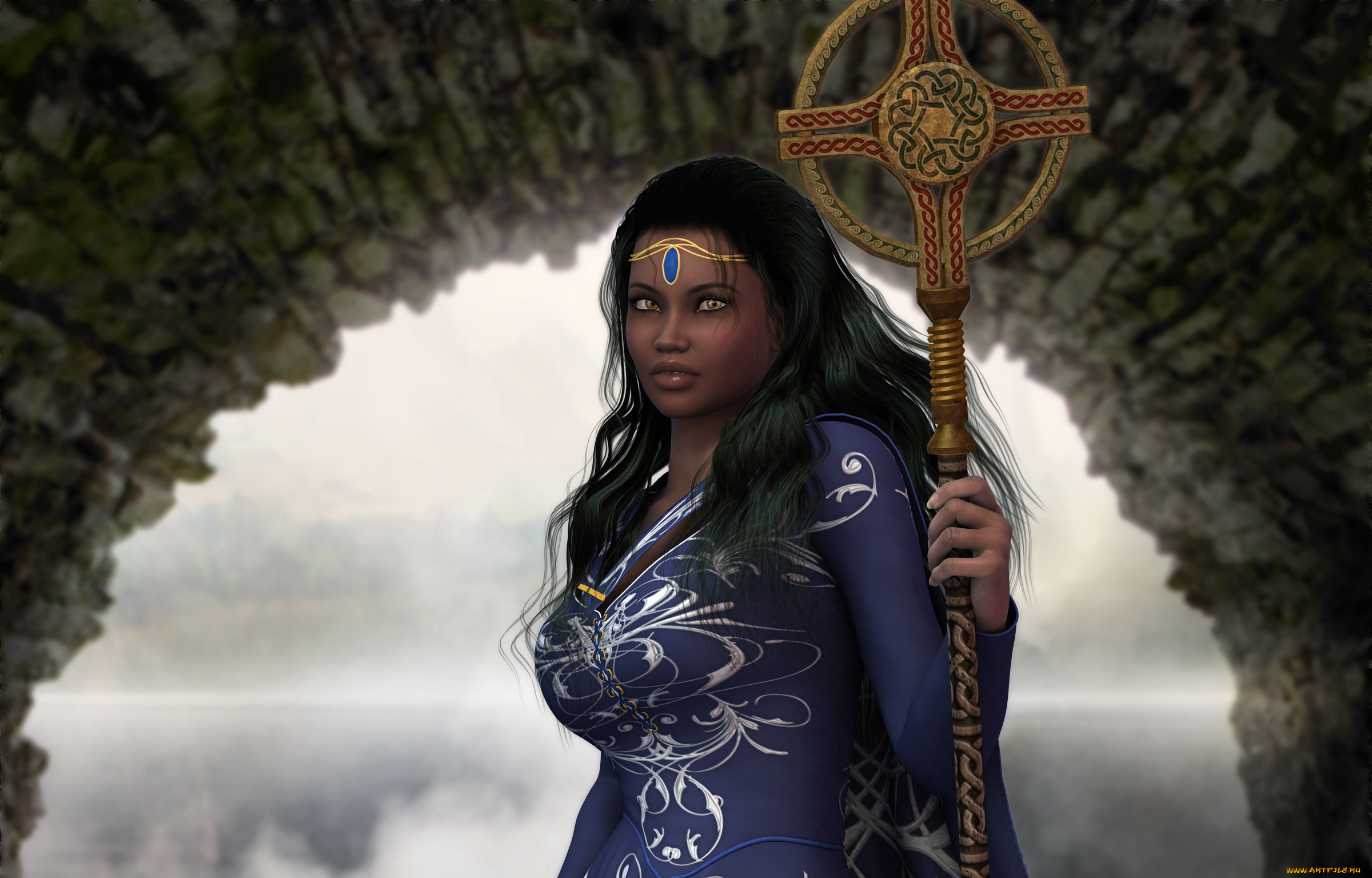 3д, графика, люди, , people, шест, фон, взгляд, девушка