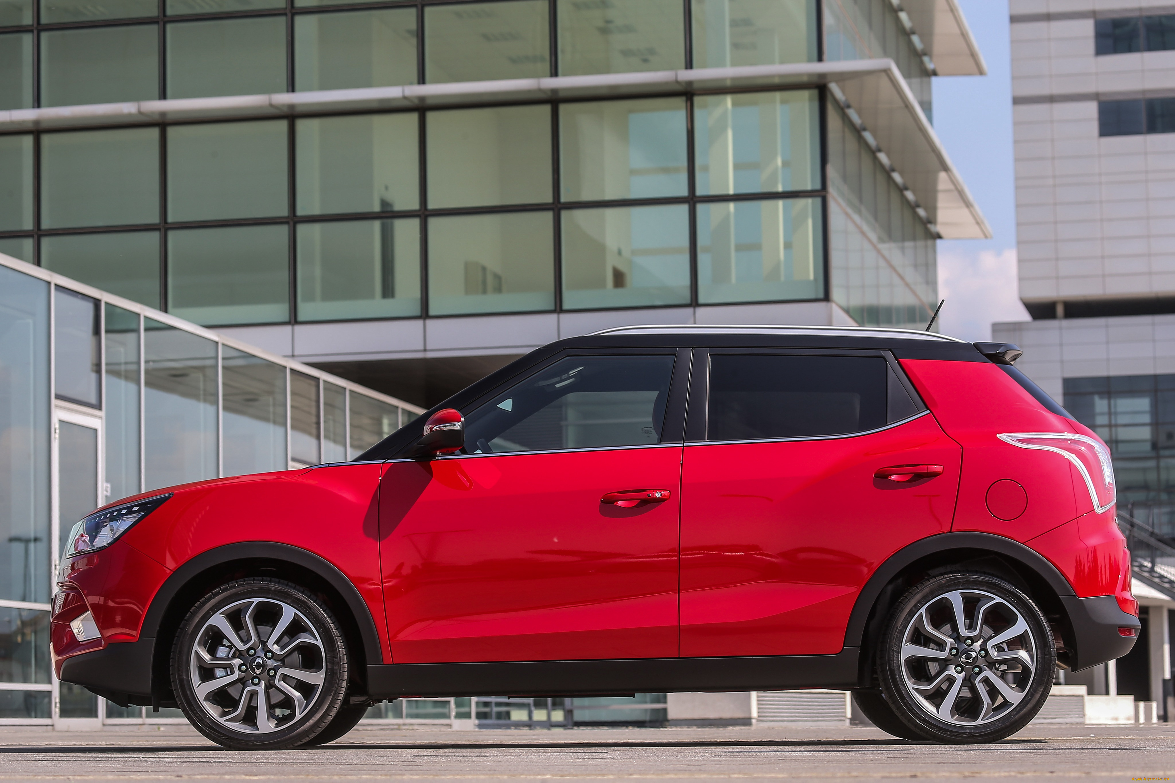 автомобили, ssang, yong, tivoli, 2015г, ssangyong, красный