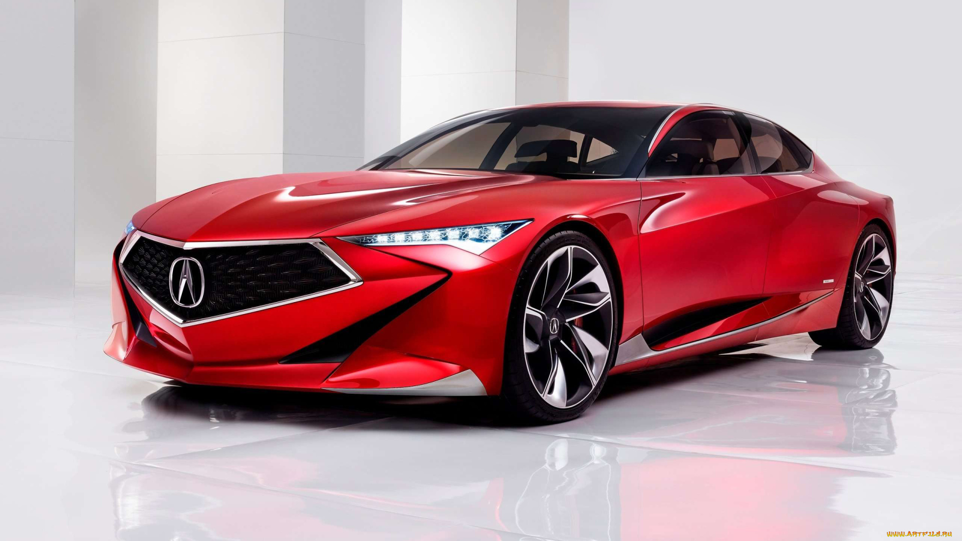 acura, precision, concept, 2016, автомобили, acura, автосалон, выставка, красная, 2016, precision, concept