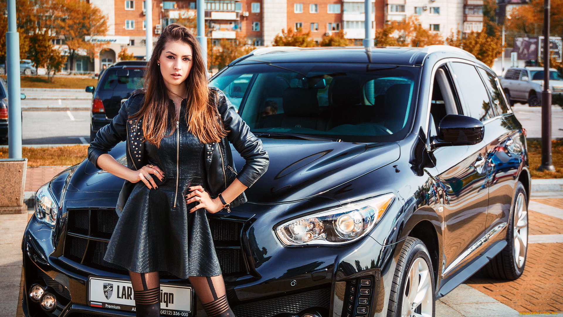 автомобили, -авто, с, девушками, улица