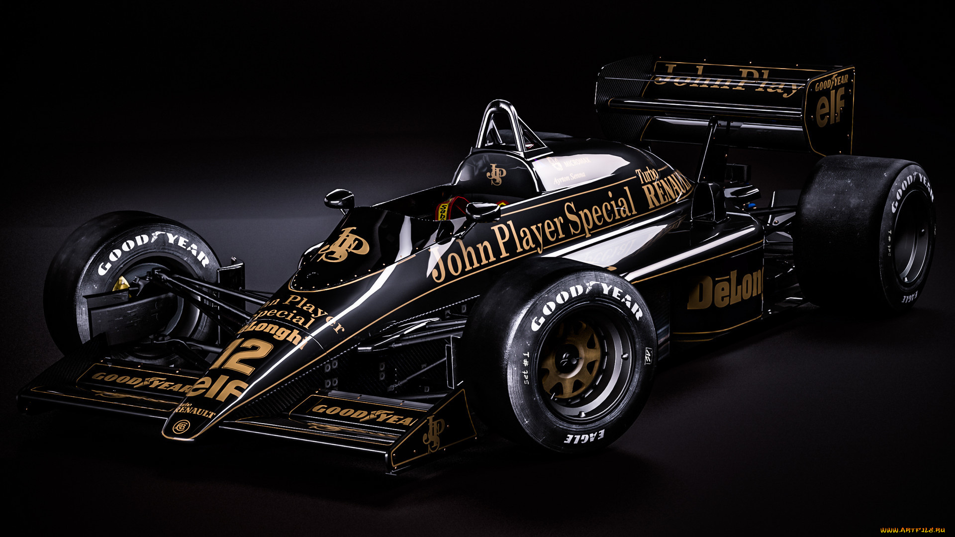 автомобили, formula, 1, -f1, болид, rendering, ayrton, senna, lotus, 98t, formula, 1