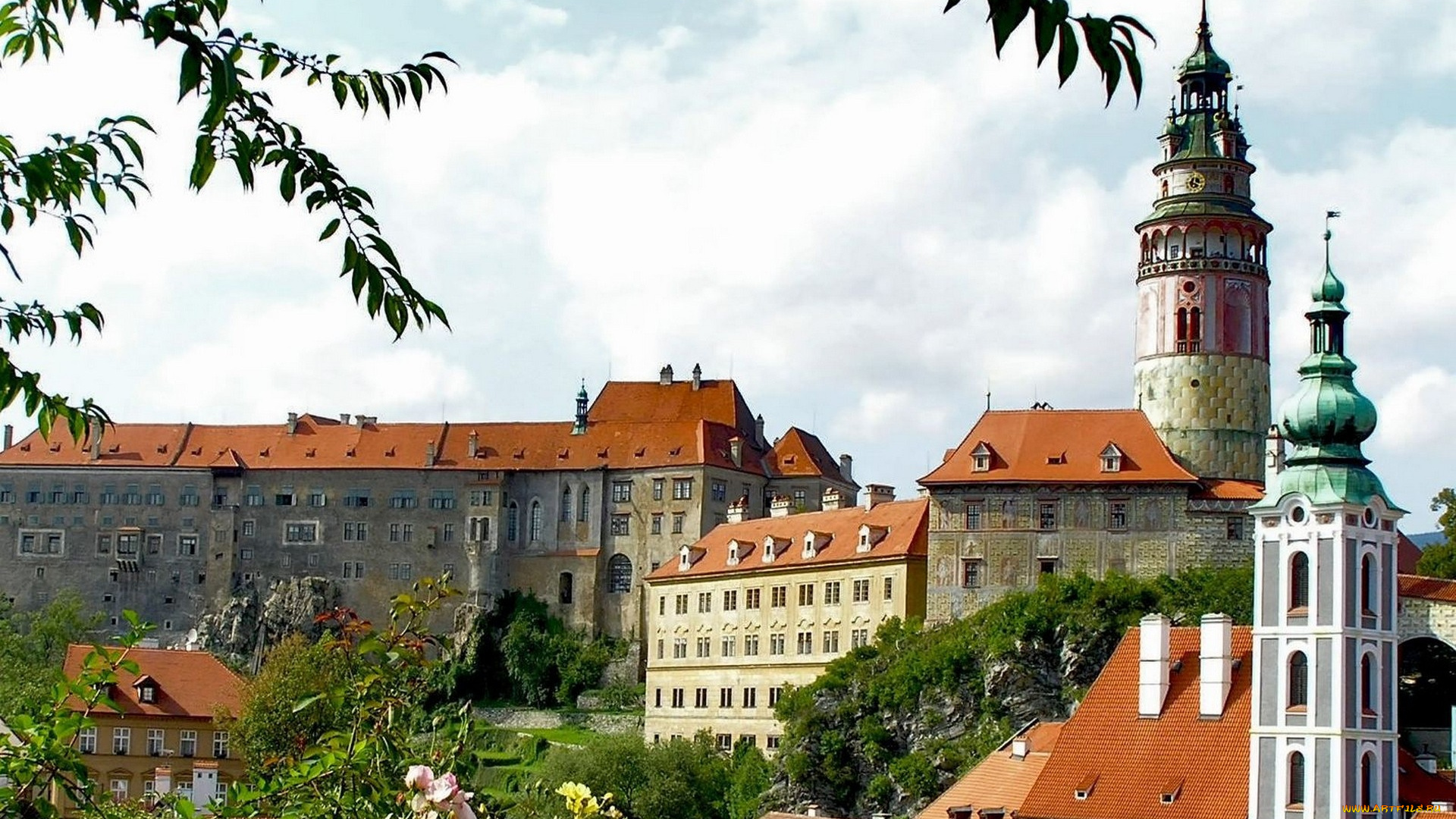 города, Чески-крумлов, , Чехия, башни