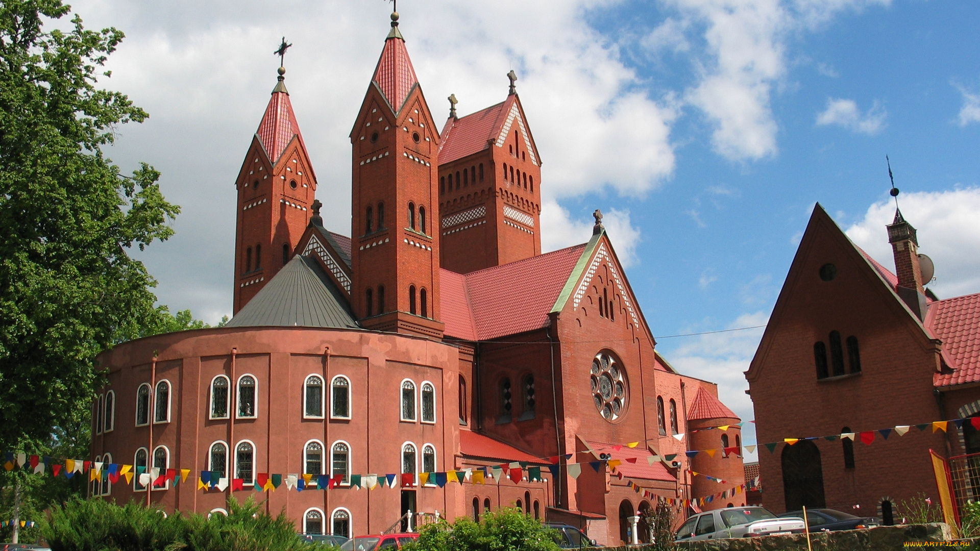 города, минск, , беларусь, костел