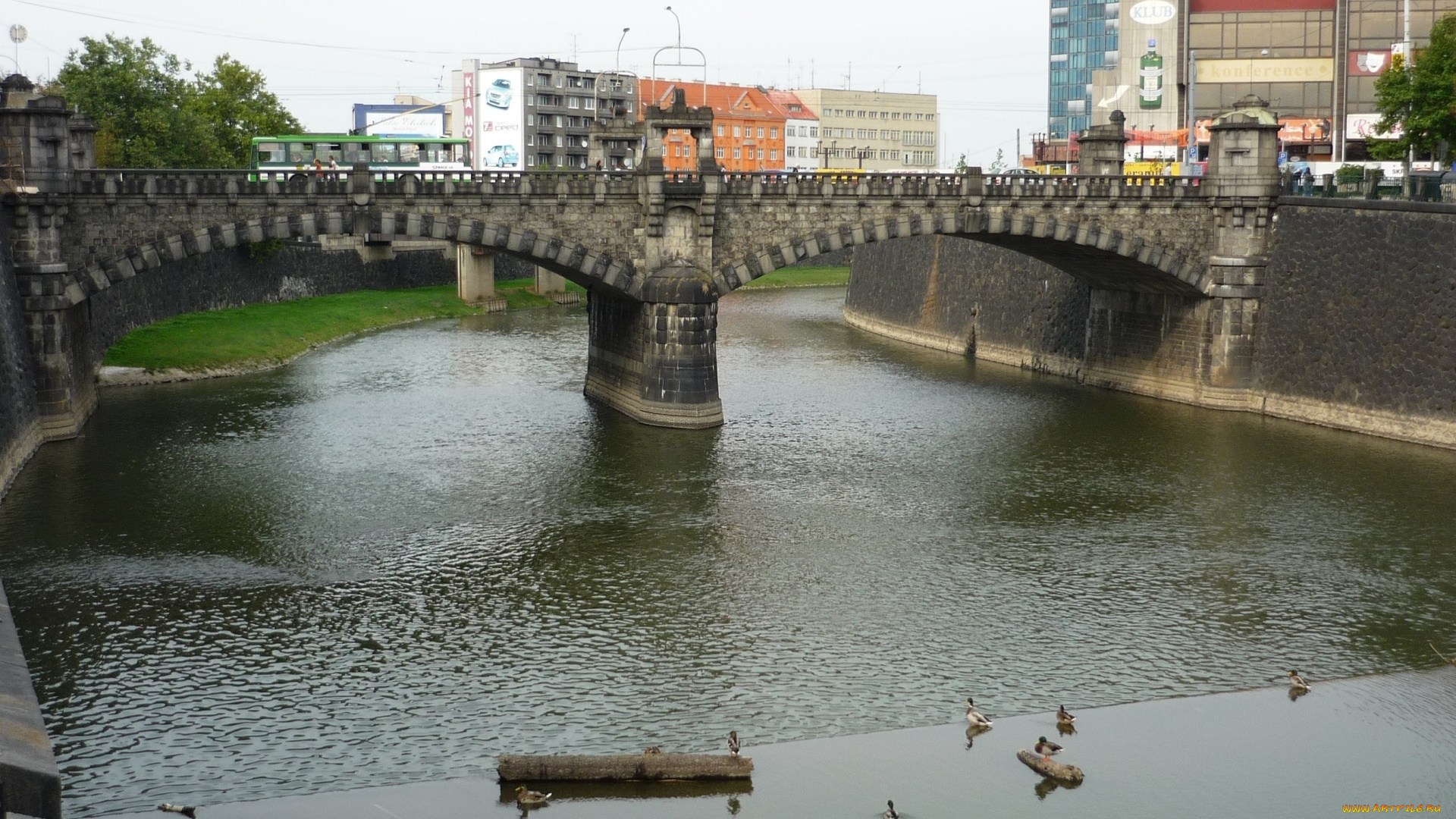 плзень, города, -, мосты