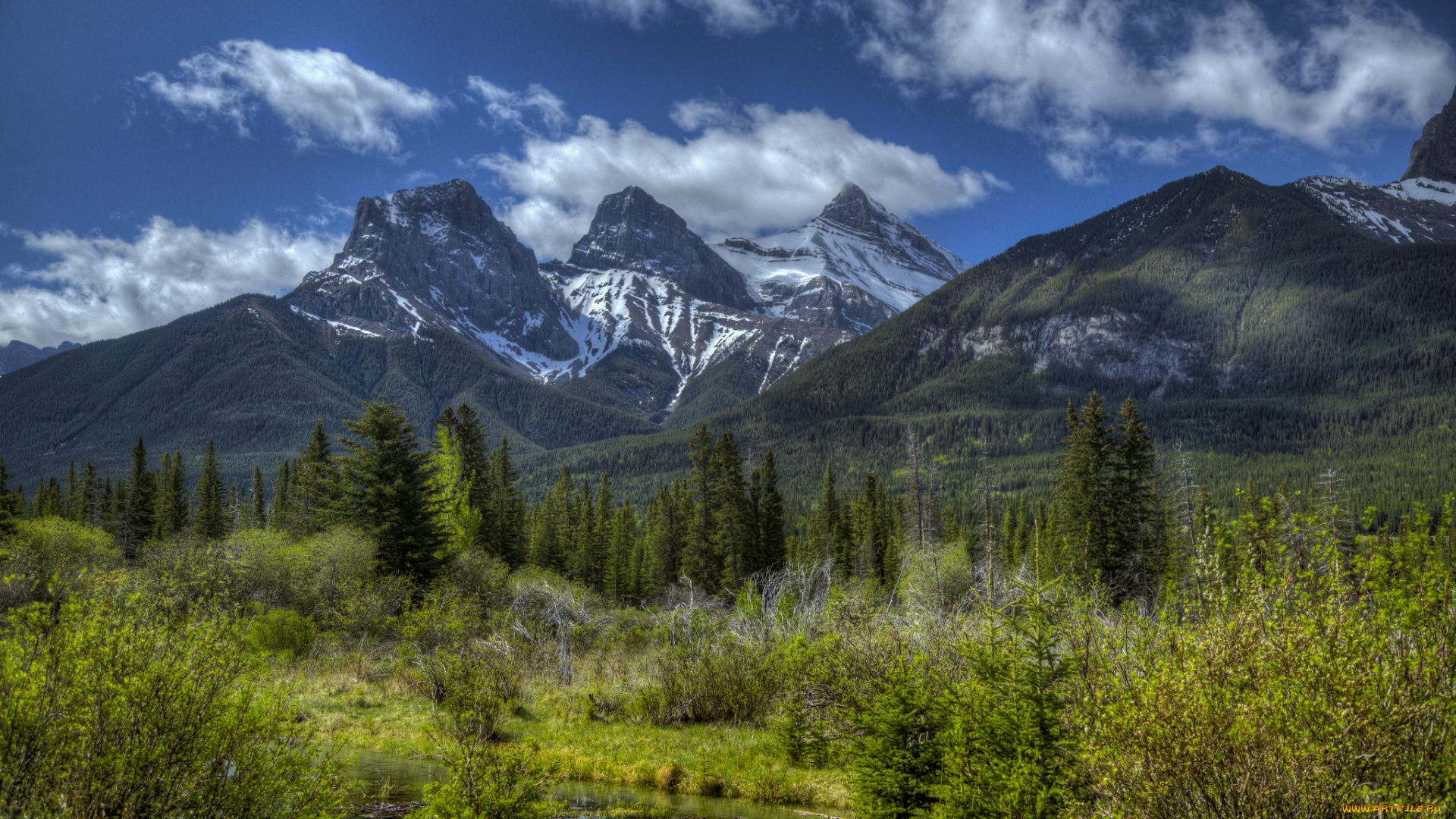 природа, горы, простор